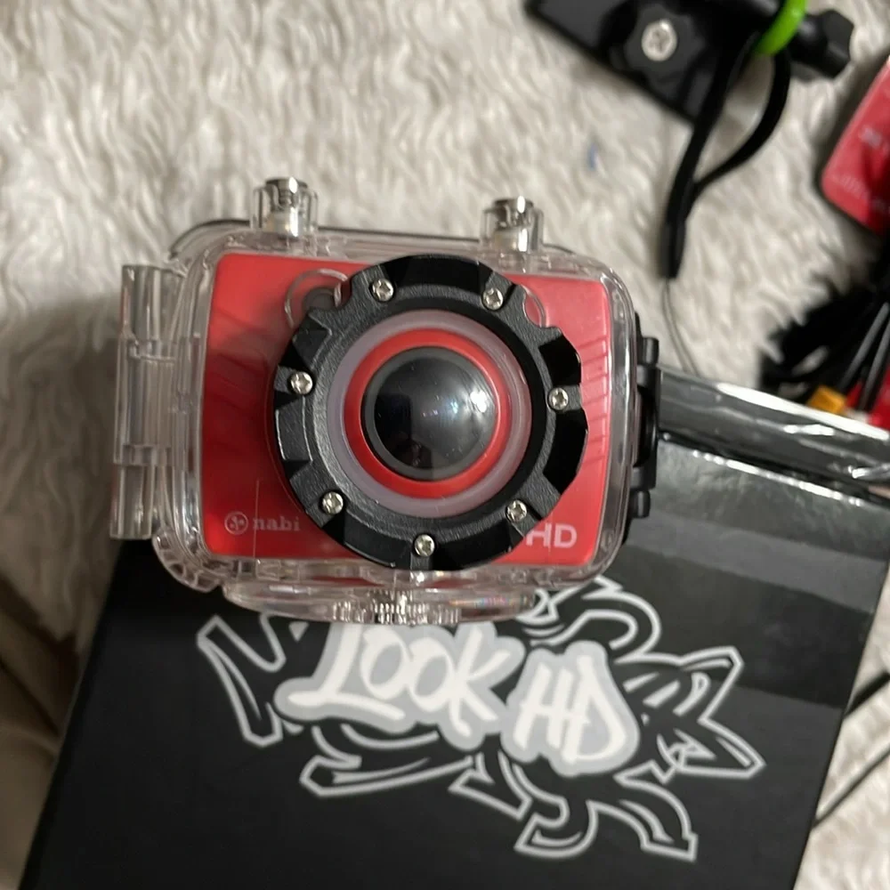 New Nabi Look HD Sport Camera NIB Underwater Action 1080P Wide Angle Lens Ewmote